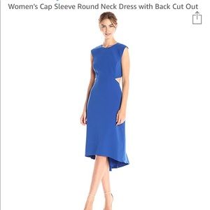 Halston Heritage dress with back cut out.